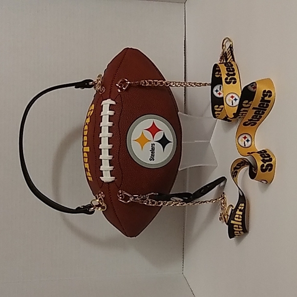 Handbags - LIMITED EDITION HANDMADE Football Purse (PITTSBURGH STEELERS) 🏈